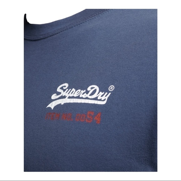 𝅺superdry Vintage Logo American Classic Top Dark Blue - Picture 6 of 12